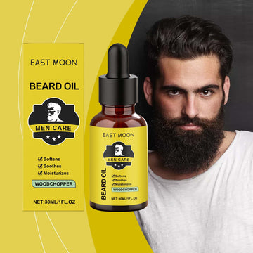 EAST MOON Beard Oil — product and pack contents