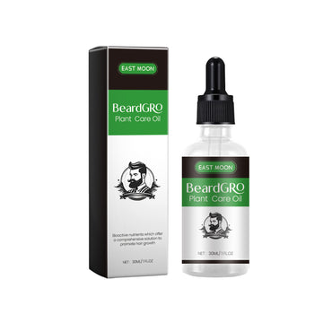 EAST MOON Beard Oil — product and front packaging