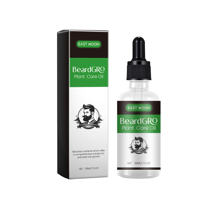 EAST MOON Beard Oil — product and front packaging