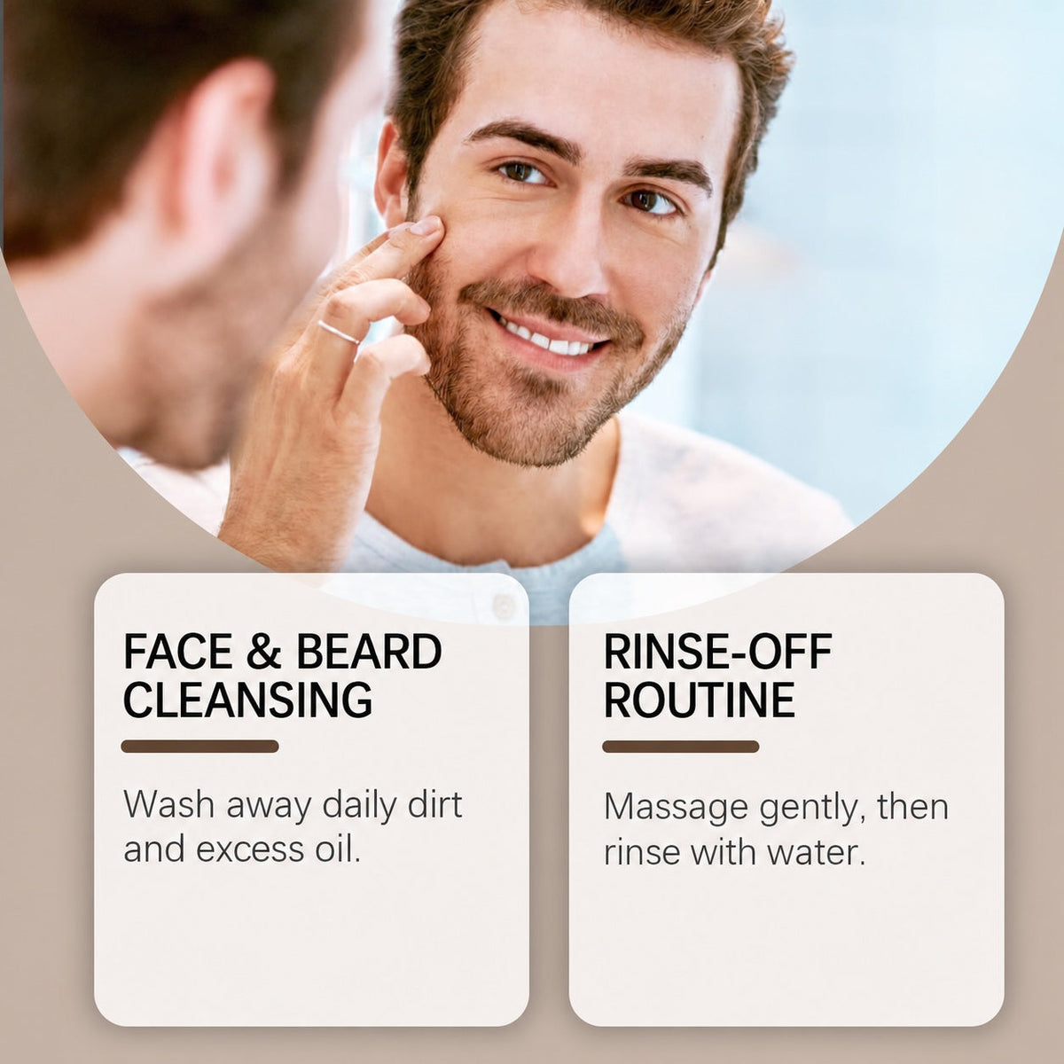 EAST MOON Unscented Beard and Face Wash — face and beard cleansing routine