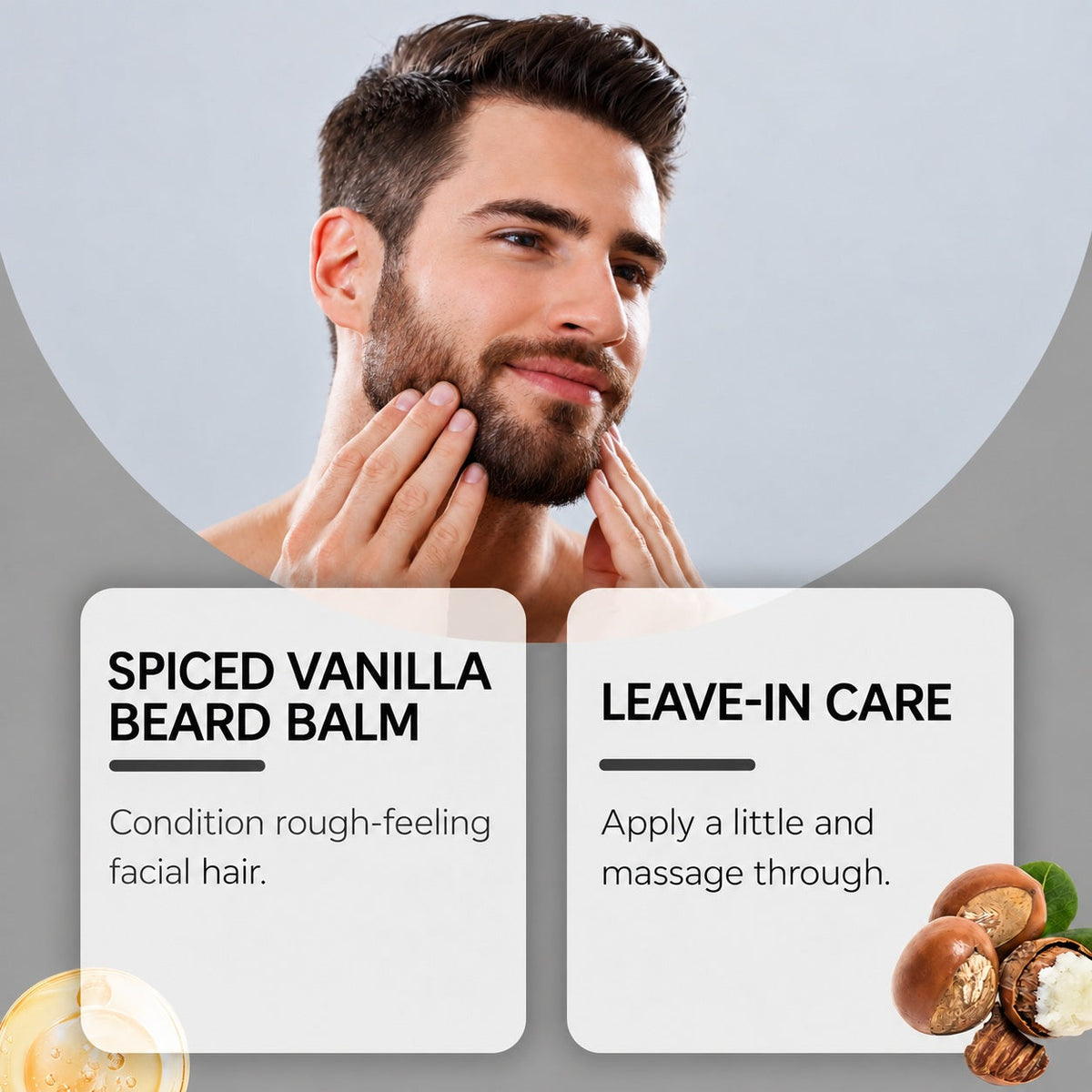 EAST MOON Spiced Vanilla Beard Balm — Spiced Vanilla beard balm routine