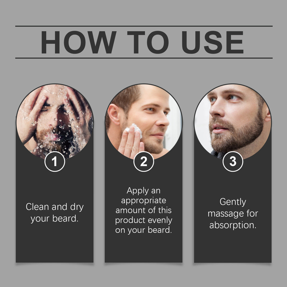 EAST MOON Spiced Vanilla Beard Balm — step-by-step application guide