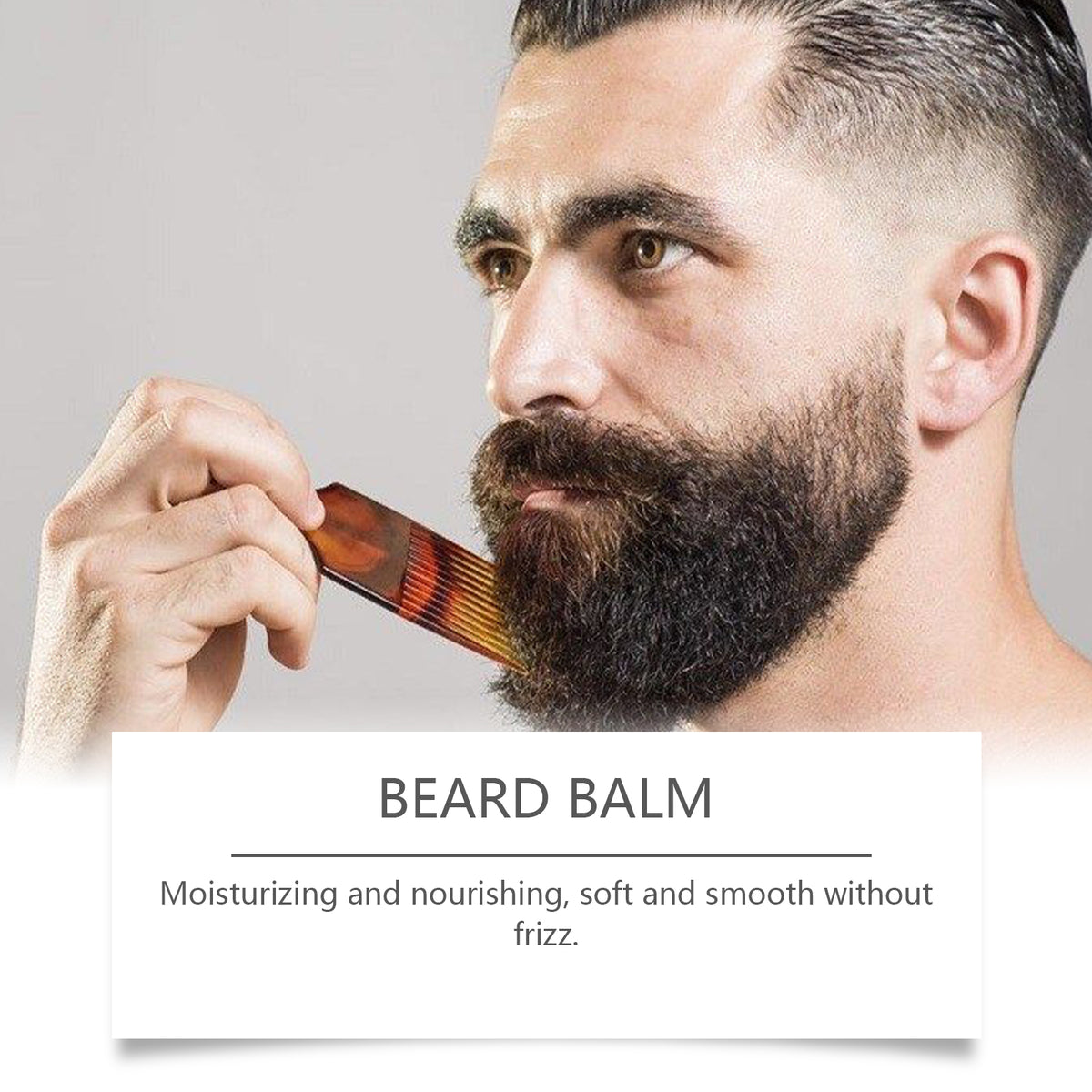 EAST MOON Backwoods Beard Balm with Shea & Jojoba — moisturizing care illustration