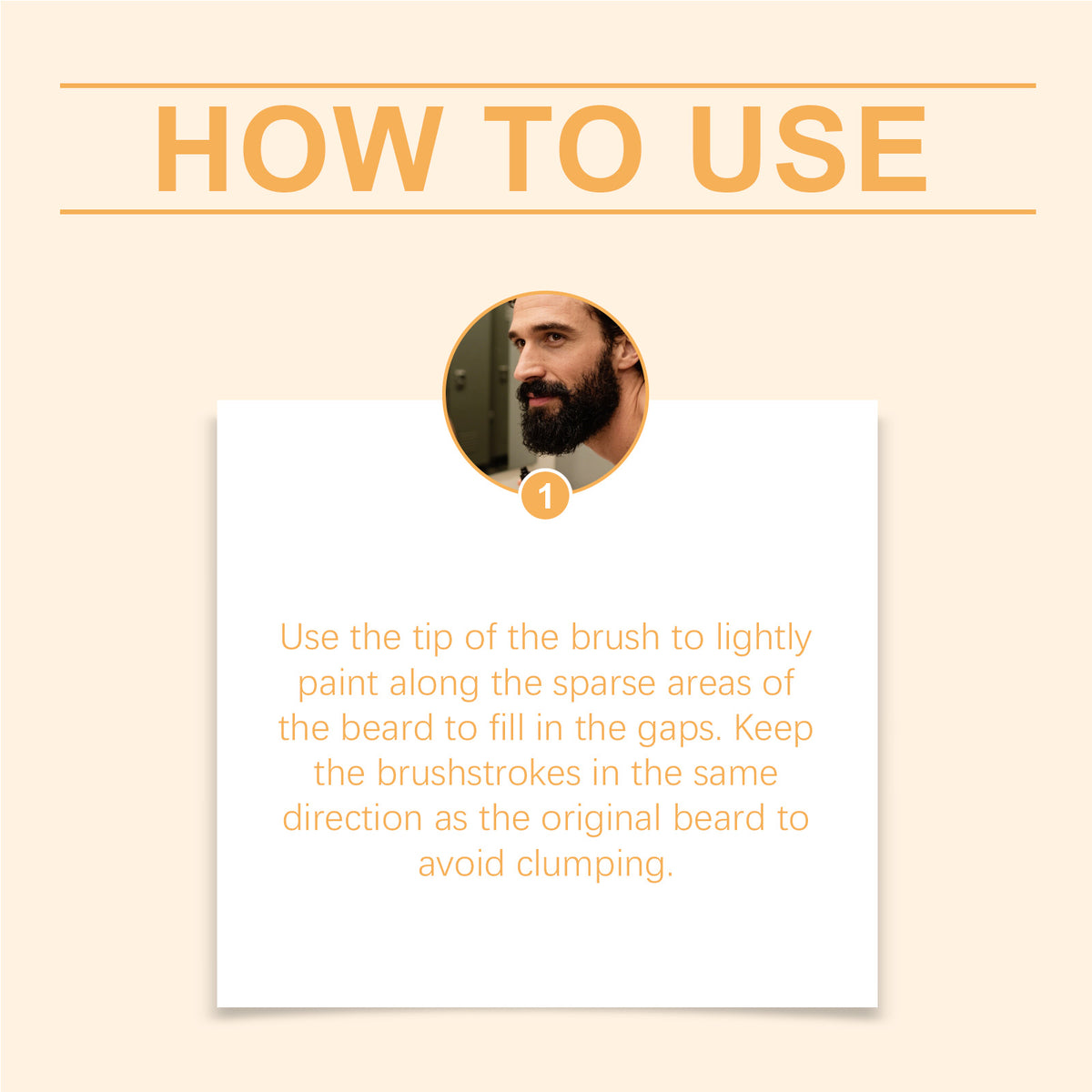 EAST MOON Black Beard Filler Pen — step-by-step application guide
