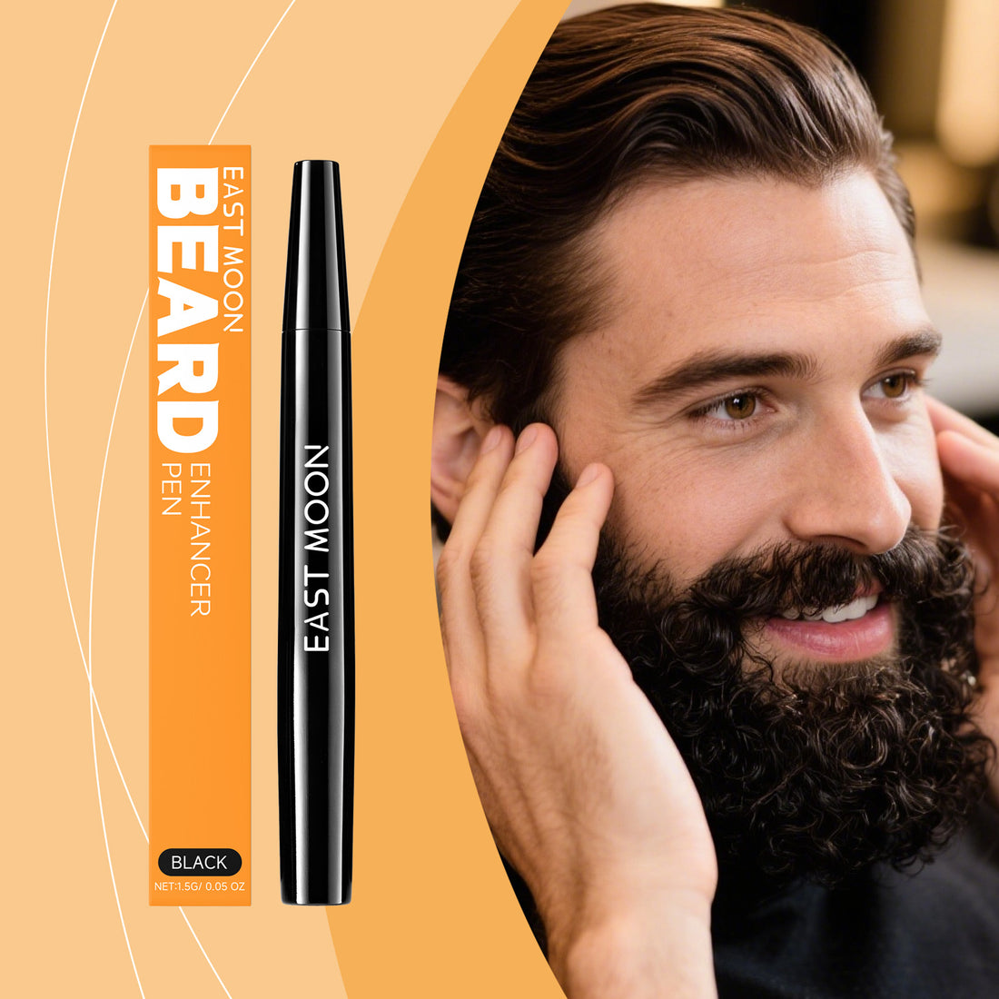 EAST MOON Black Beard Filler Pen — product and front packaging