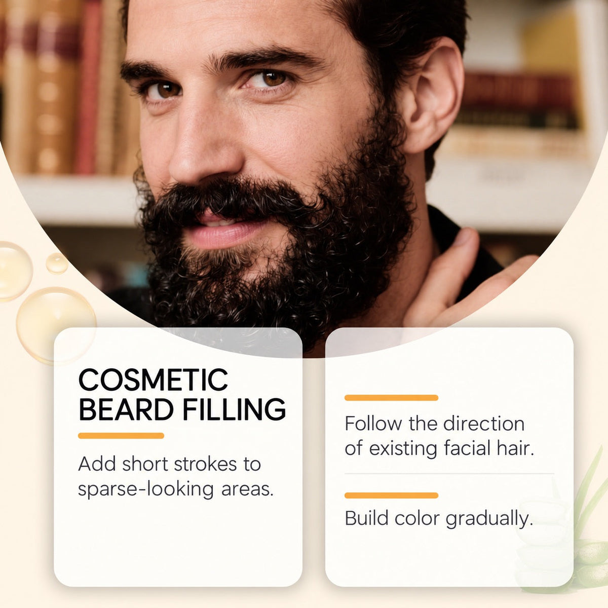 EAST MOON Black Beard Filler Pen — cosmetic beard filling and gradual application