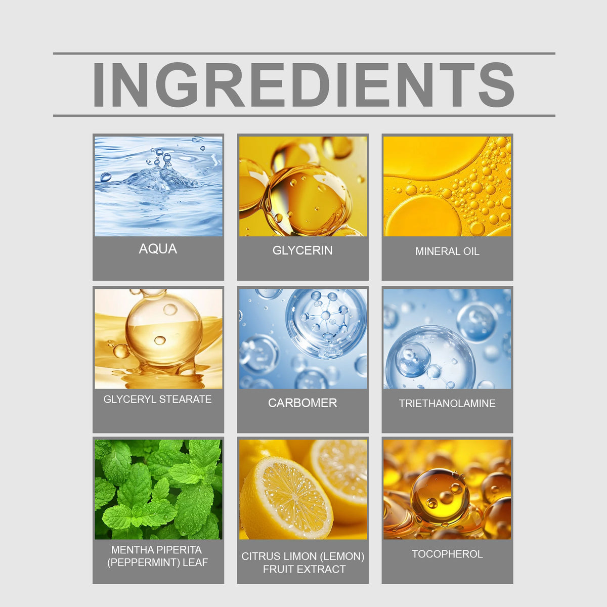 EAST MOON Hint of Mint Beard Balm — ingredient panel