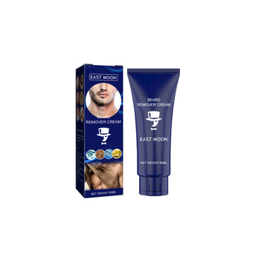 EAST MOON Hair Removal Cream for Men — product and front packaging