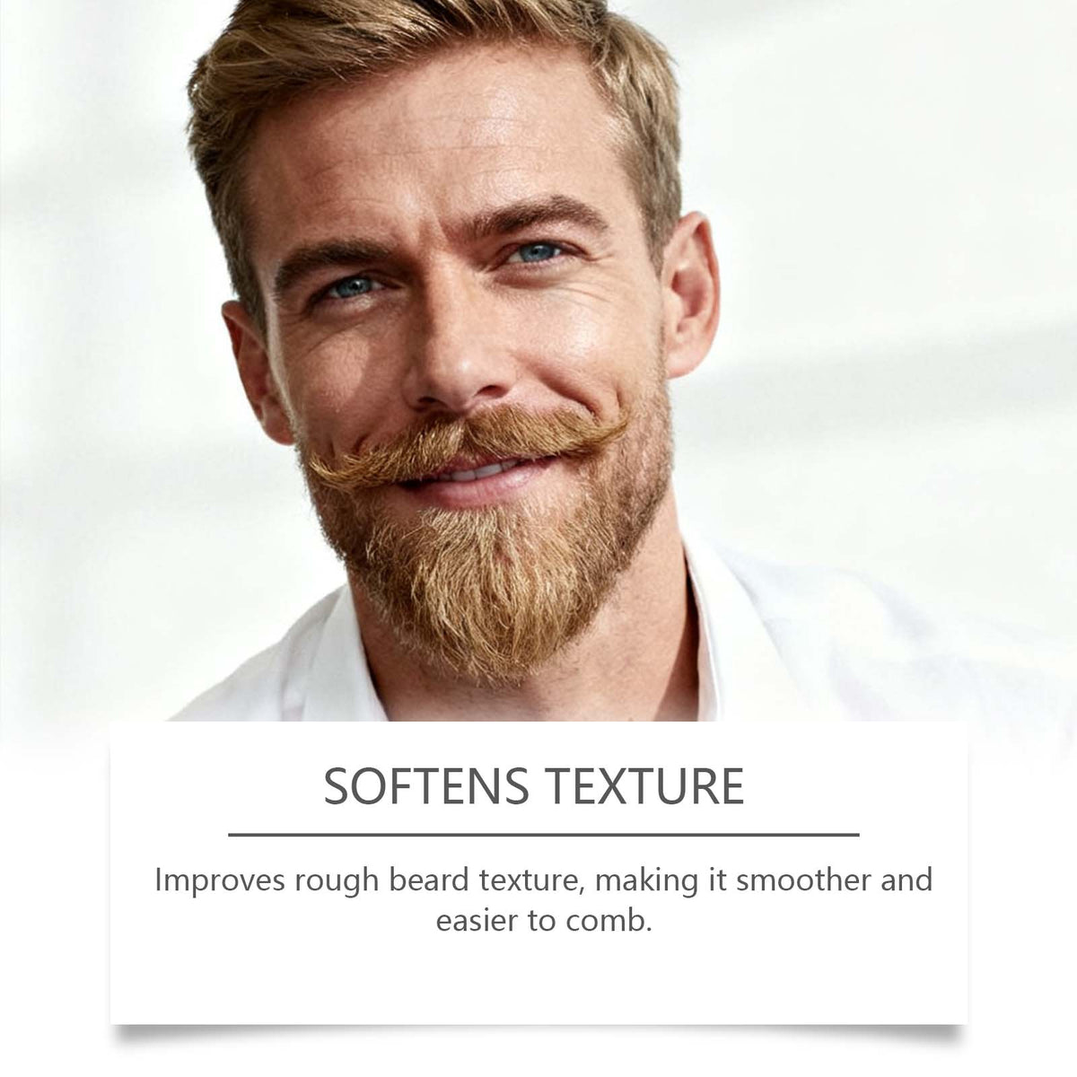 EAST MOON Beard Oil Spray with Jojoba & Calendula — beard softening and grooming illustration