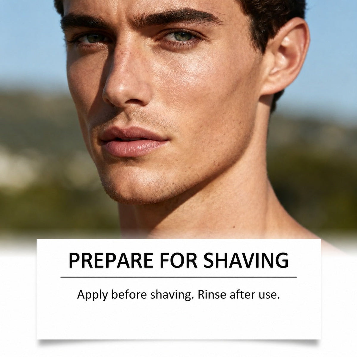 EAST MOON Shaving Gel for Men — illustrated grooming comparison