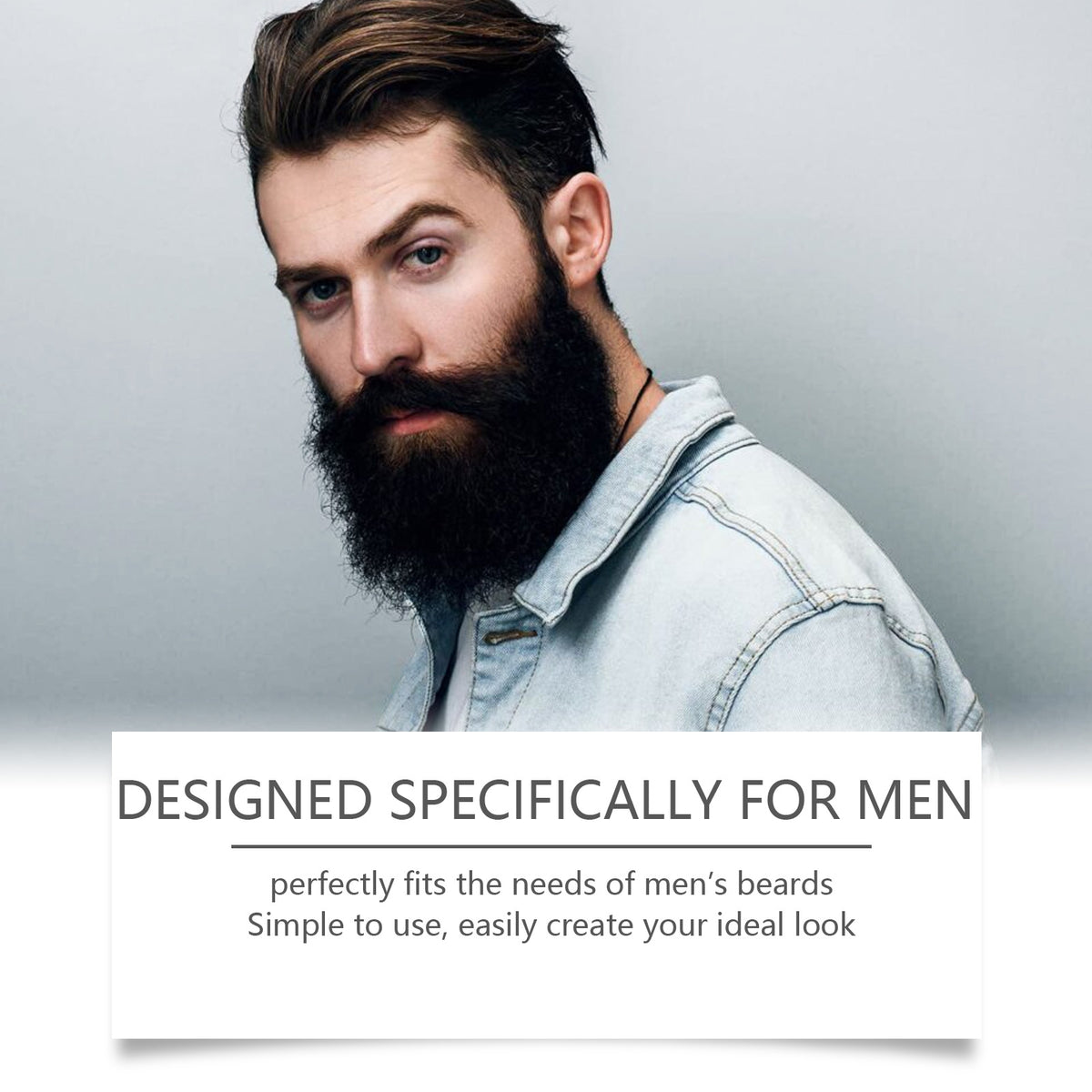 EAST MOON Beard Styling Balm with Beeswax & Shea — product and grooming presentation