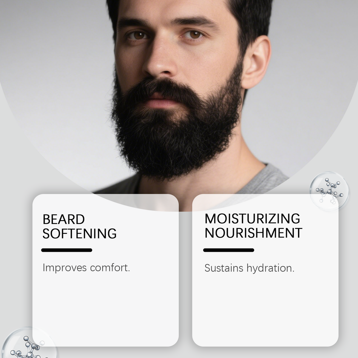 EAST MOON Charcoal Beard Wash with Jojoba — beard care illustration