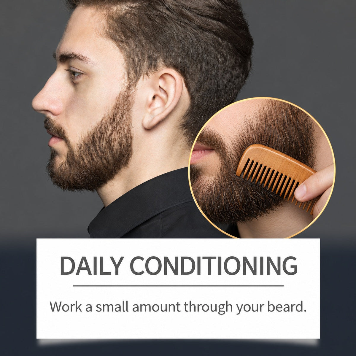 EAST MOON Sandalwood Beard Balm with Coconut Oil — daily conditioning and combing guide