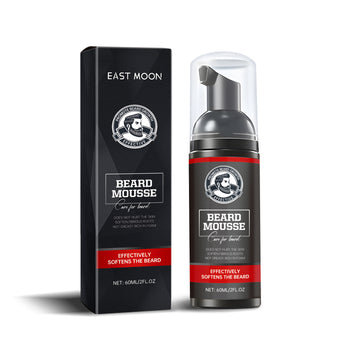 EAST MOON Foaming Beard Wash — front label and pack contents