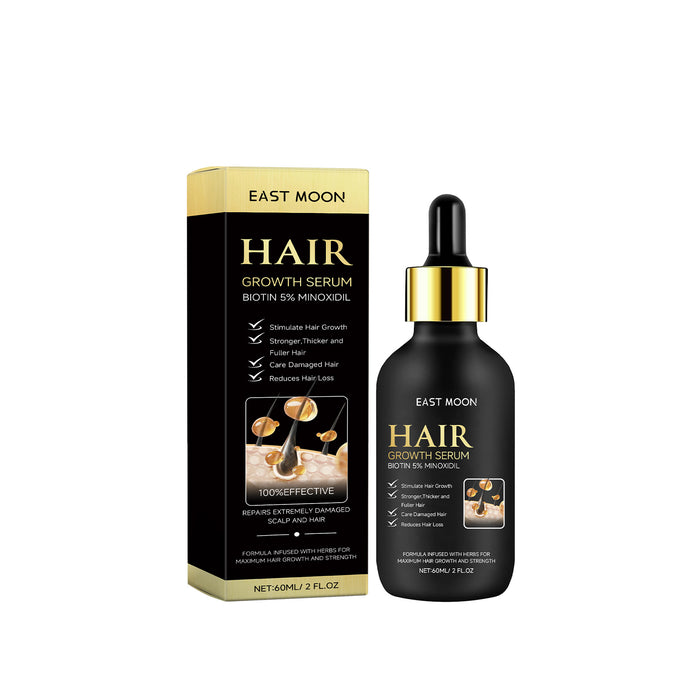 EAST MOON 5% Minoxidil Hair Serum — product and front packaging