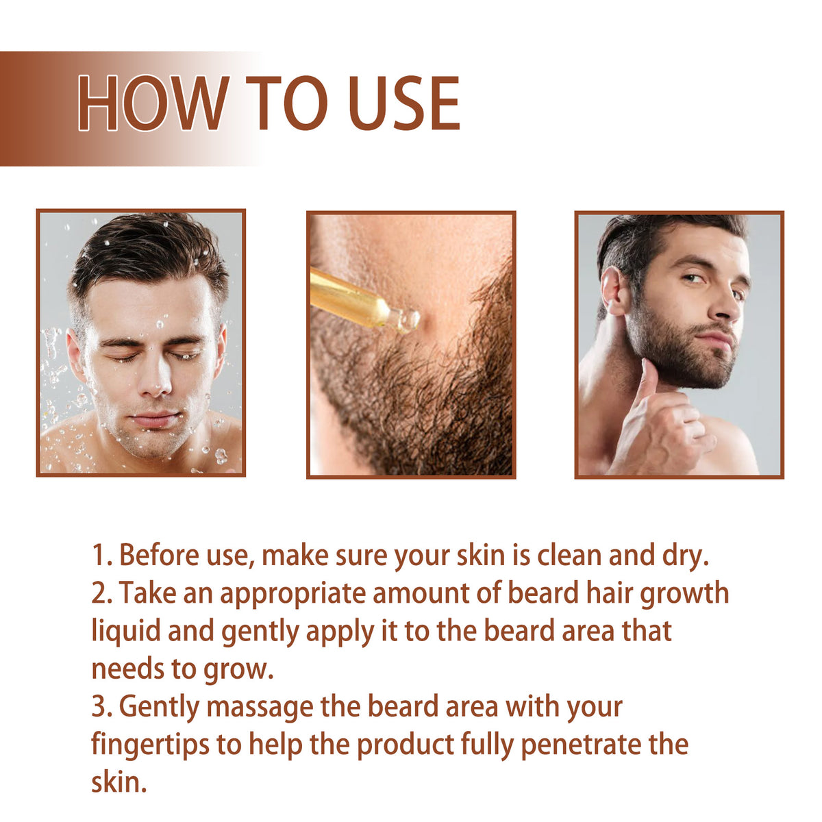 EAST MOON 5% Minoxidil Hair Serum — step-by-step application guide